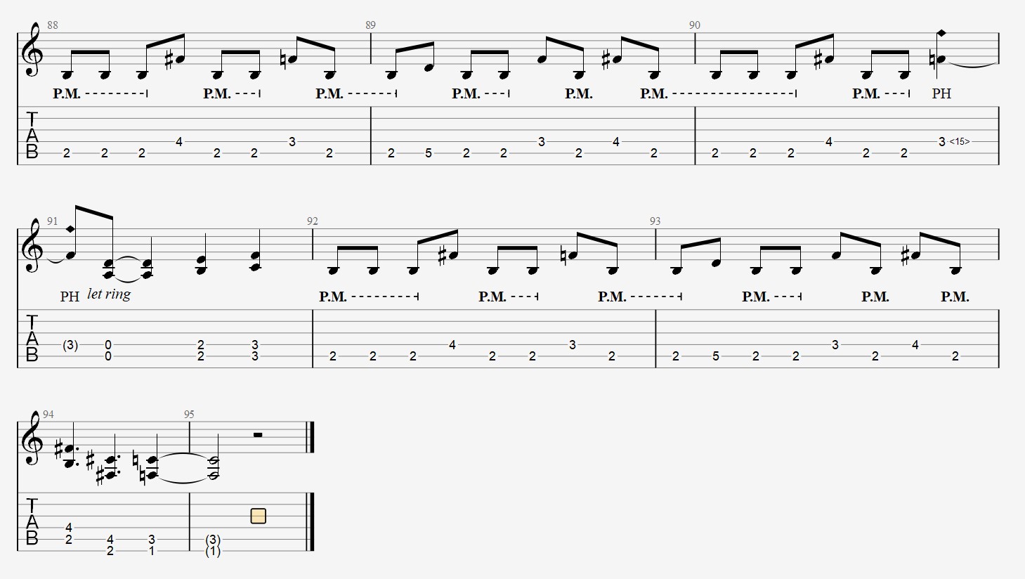 Judas Priest's "Panic Attack" Bridge Riff 2