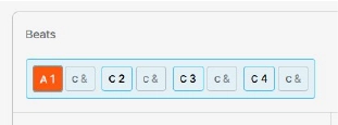 On beat and off-beat pulses shown on Dorelog's Pulse Editor